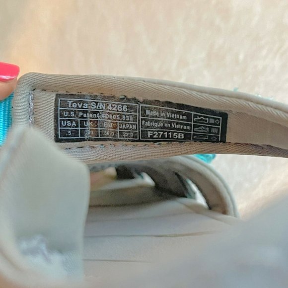 Teva Sandals 5 Tirra 4266 Lake Blue Gradient Sport Sandals Excellent Condition!! - Picture 12 of 12